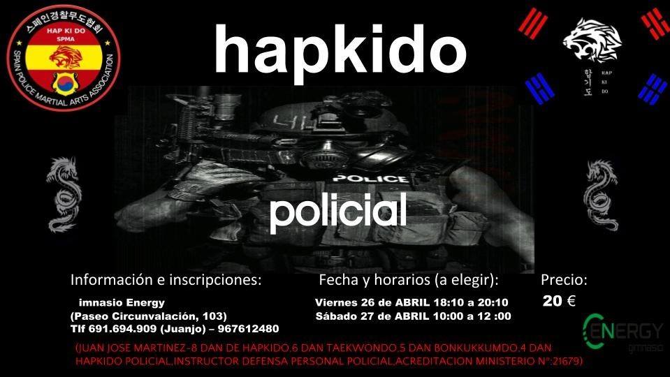 Apúntate ya a nuestro evento de Hapkido policial