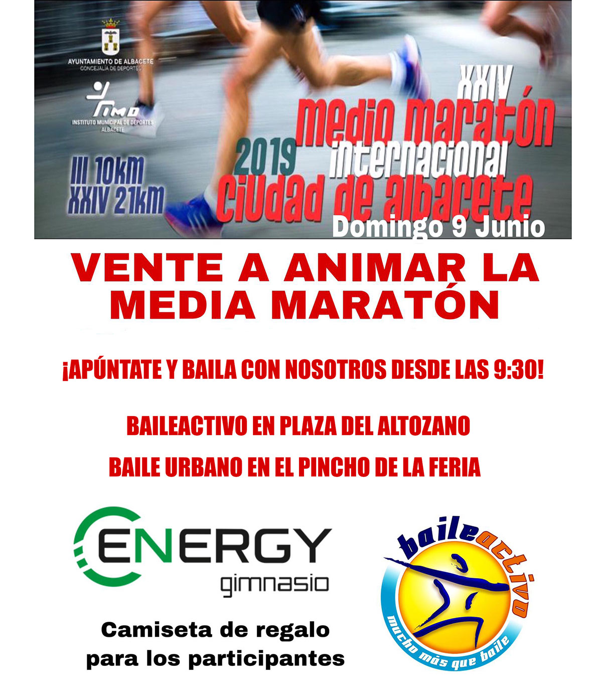 Energy animará el medio maratón de Albacete